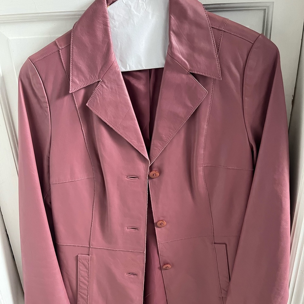 Sigrid Olson leather jacket